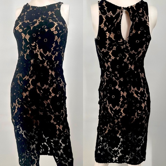 Bailey Blue Lace Cocktail Dress - Picture 1 of 7